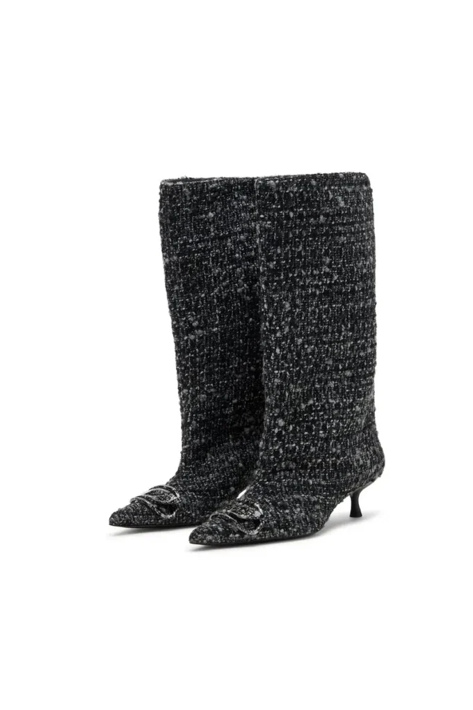 d-venus 40 kb tube D-Venus-Bouclé knee-high boots