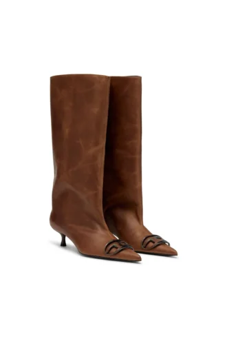 d-venus 40 kb tube D-Venus-Knee-high boots in oiled leather