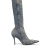 d-venus kb d D-Venus – Denim boots with logo plaque