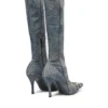 d-venus kb d D-Venus – Denim boots with logo plaque
