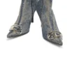 d-venus kb d D-Venus – Denim boots with logo plaque