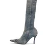 d-venus kb d D-Venus – Denim boots with logo plaque