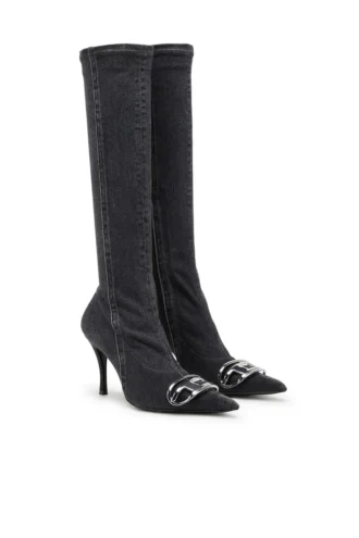 d-venus kb d D-Venus-Knee-high boots in stretch denim