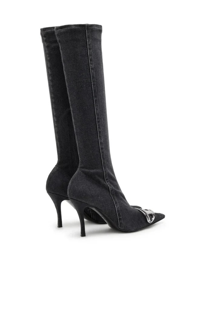 d-venus kb d D-Venus-Knee-high boots in stretch denim