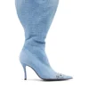 d-venus kb large D-Venus-Wide knee-high boots in denim
