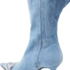 d-venus kb large D-Venus-Wide knee-high boots in denim