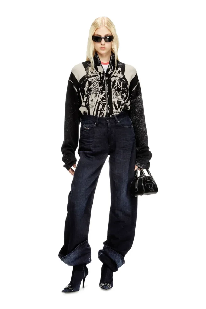 d-venus kb large D-Venus-Wide knee-high boots in denim