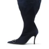 d-venus kb large D-Venus-Wide knee-high boots in denim