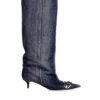 d-venus kb slouchy D-Venus-Slouchy knee-high boot in denim