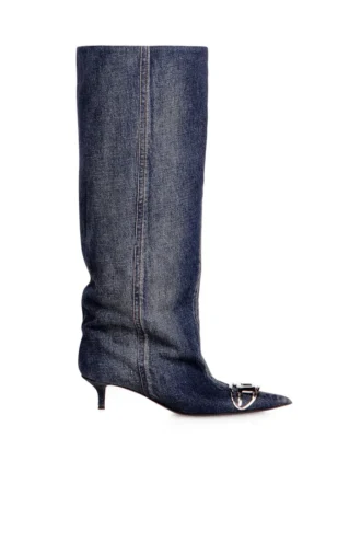 d-venus kb slouchy D-Venus-Slouchy knee-high boot in denim