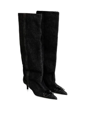 d-venus kb slouchy D-Venus-Slouchy knee-high boot in denim