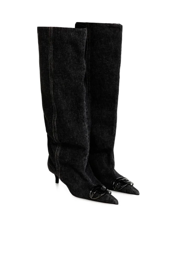 d-venus kb slouchy D-Venus-Slouchy knee-high boot in denim