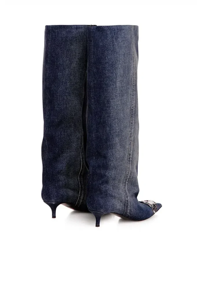 d-venus kb slouchy D-Venus-Slouchy knee-high boot in denim