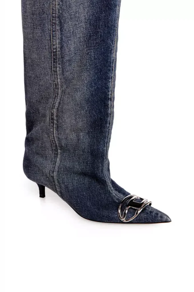 d-venus kb slouchy D-Venus-Slouchy knee-high boot in denim