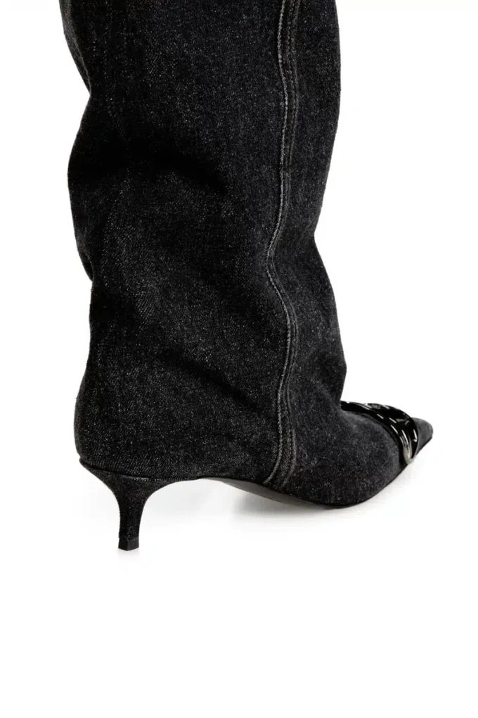 d-venus kb slouchy D-Venus-Slouchy knee-high boot in denim