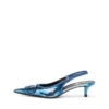 d-venus sb 40 D-Venus-Two-tone metallic slingback pumps