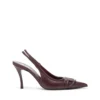 d-venus sb D-Venus-Burgundy slingback pumps in nappa leather