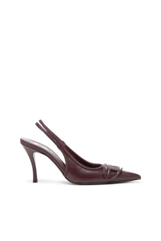 d-venus sb D-Venus-Burgundy slingback pumps in nappa leather