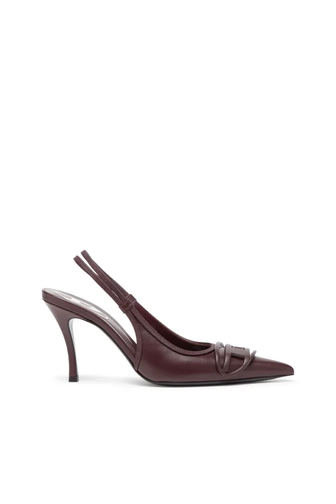 d-venus sb D-Venus-Burgundy slingback pumps in nappa leather
