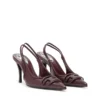 d-venus sb D-Venus-Burgundy slingback pumps in nappa leather