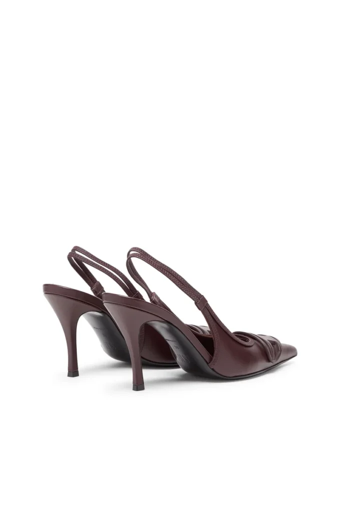 d-venus sb D-Venus-Burgundy slingback pumps in nappa leather
