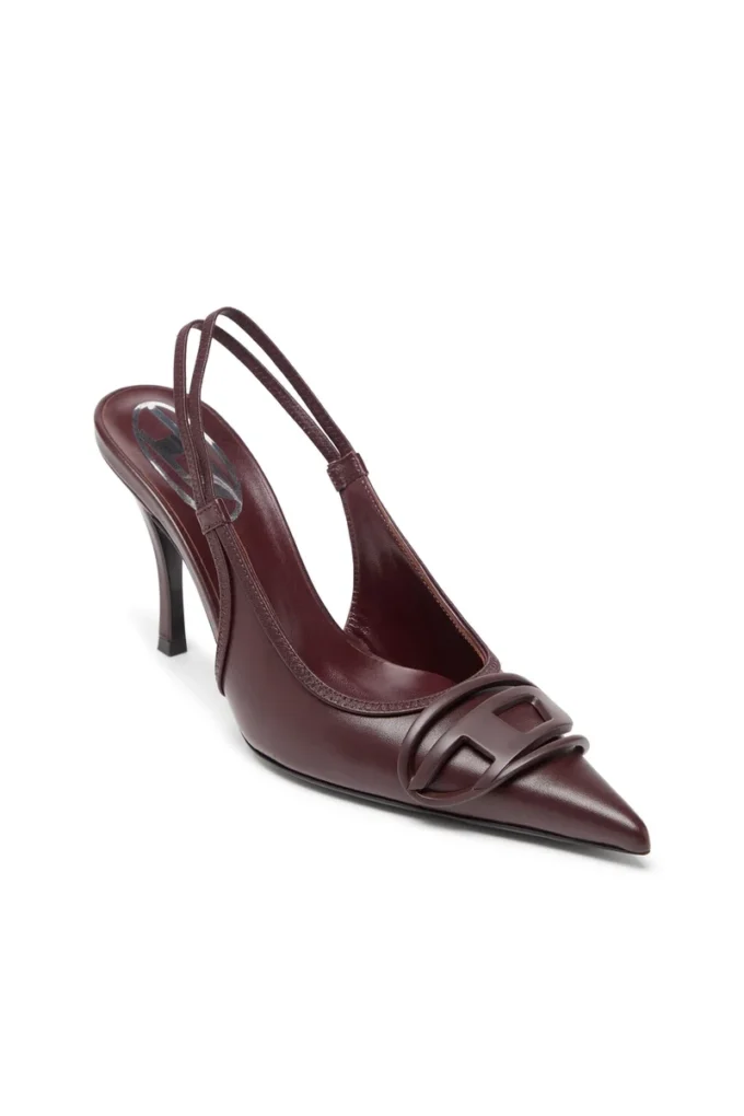 d-venus sb D-Venus-Burgundy slingback pumps in nappa leather