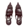 d-venus sb D-Venus-Burgundy slingback pumps in nappa leather