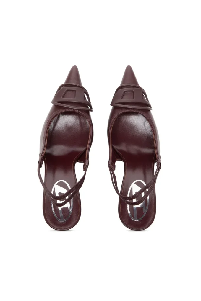 d-venus sb D-Venus-Burgundy slingback pumps in nappa leather