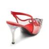 d-venus sb D-Venus-Leather-trim transparent slingback pumps