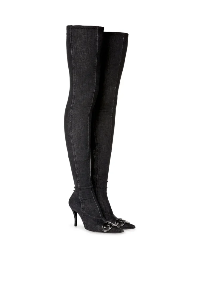 d-venus tbt d D-Venus Tbt D Boots – Over-the-knee boots in stretch denim