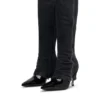 d-venus twisted boot D-Venus-Stiletto knee boots with jean trompe l’oeil