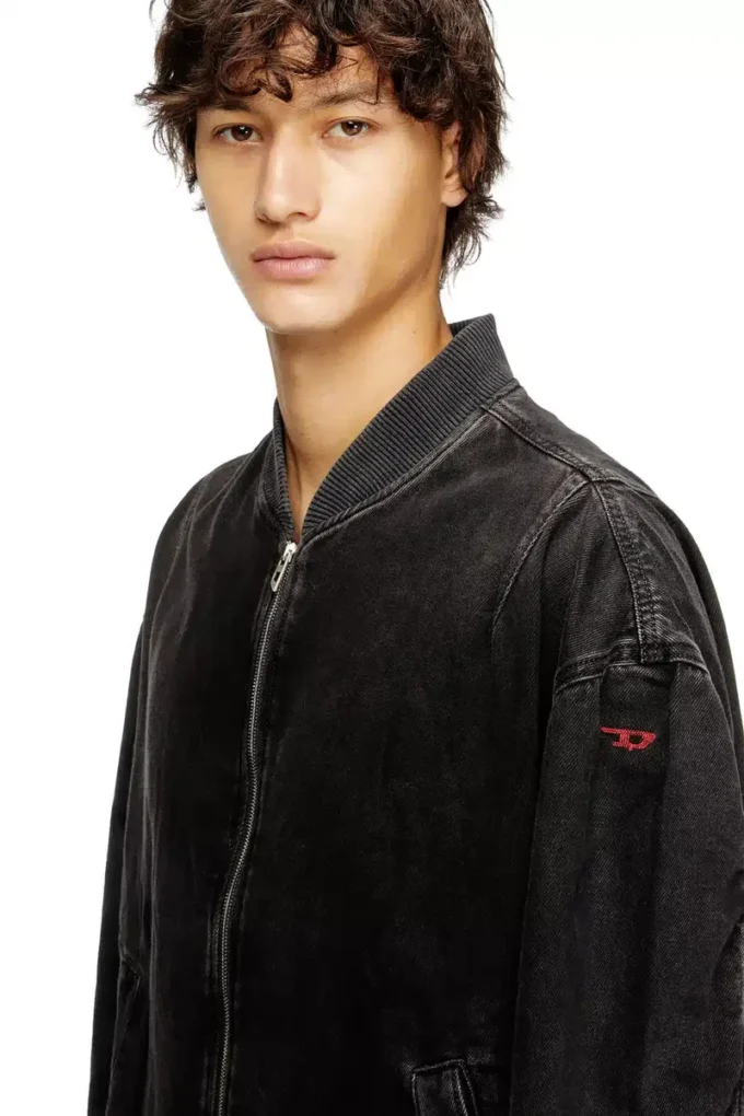 d-vinz Bomber jacket in clean-wash denim