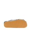 d-woodstock cross D-Woodstock-Crossover slides in frayed denim