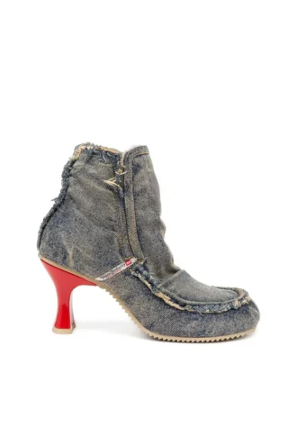 d-woodstock heel ab D-Woodstock – Denim boots with heel