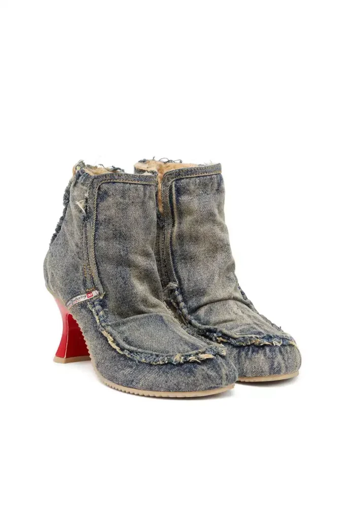 d-woodstock heel ab D-Woodstock – Denim boots with heel