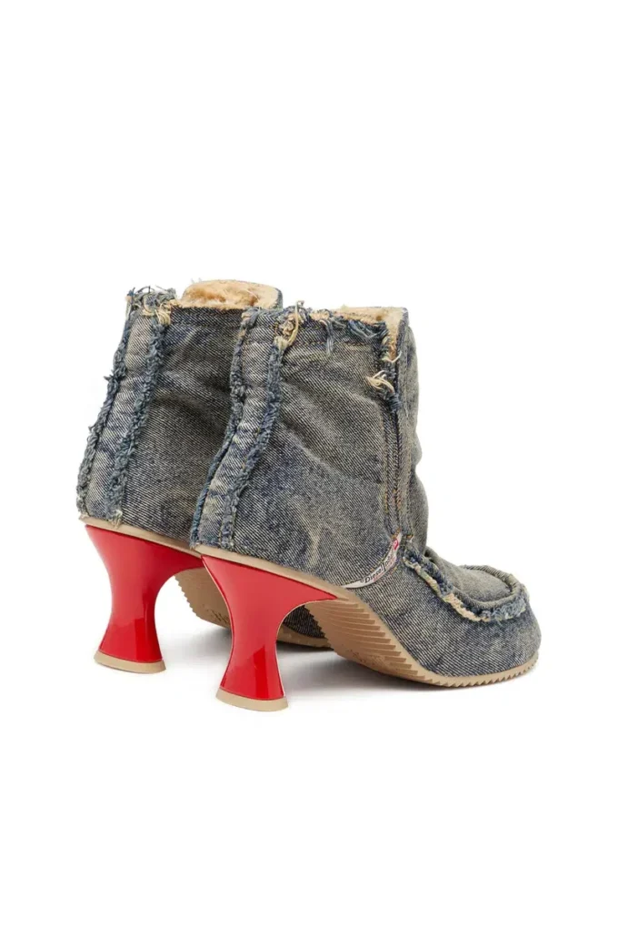 d-woodstock heel ab D-Woodstock – Denim boots with heel