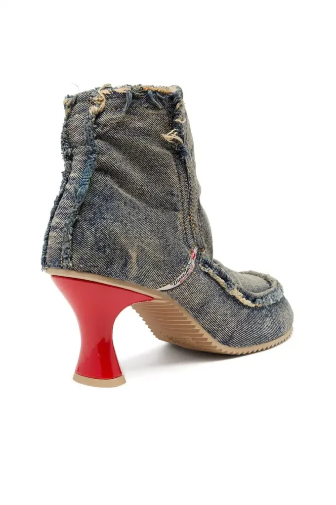 d-woodstock heel ab D-Woodstock – Denim boots with heel