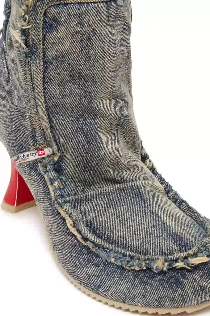 d-woodstock heel ab D-Woodstock – Denim boots with heel