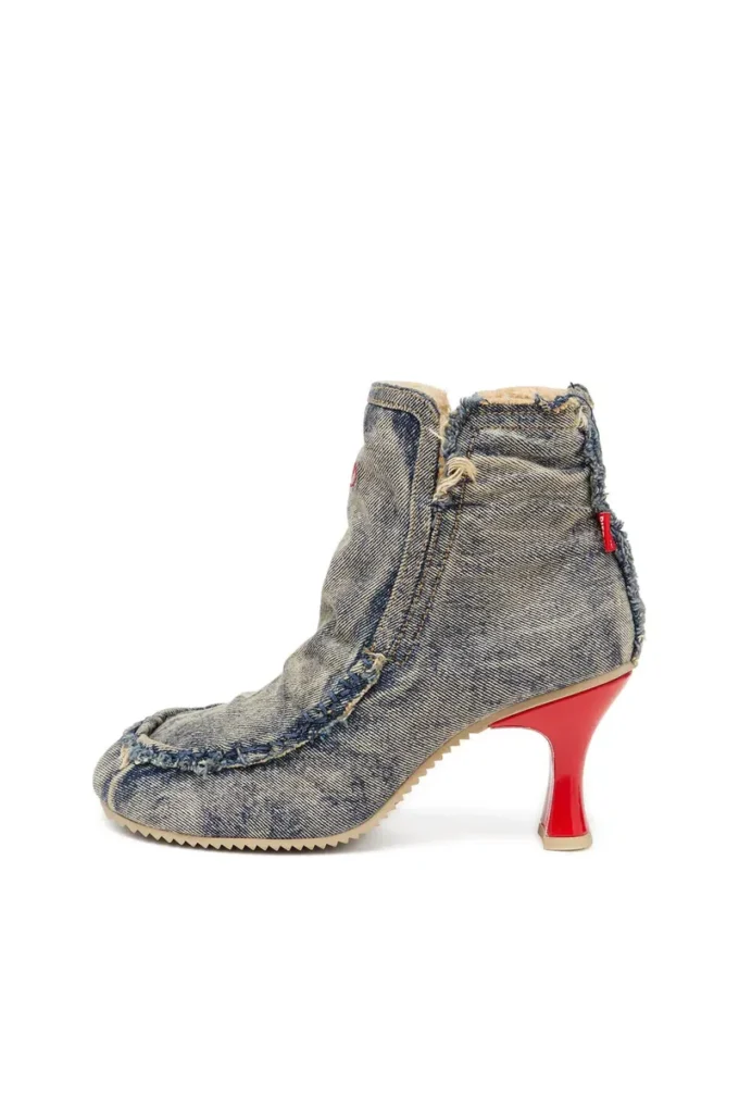 d-woodstock heel ab D-Woodstock – Denim boots with heel