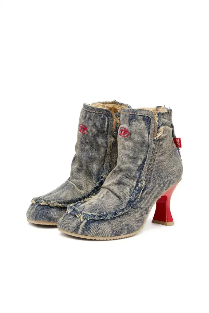 d-woodstock heel ab D-Woodstock – Denim boots with heel