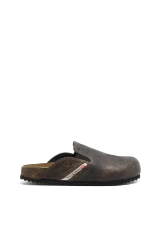 d-woodstock slip-on D-Woodstock-Clogs in crackle-effect suede