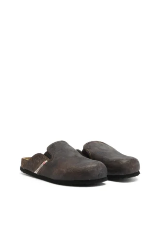 d-woodstock slip-on D-Woodstock-Clogs in crackle-effect suede