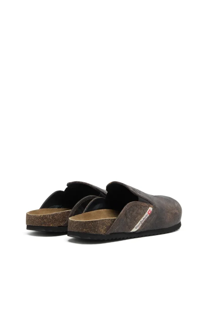 d-woodstock slip-on D-Woodstock-Clogs in crackle-effect suede
