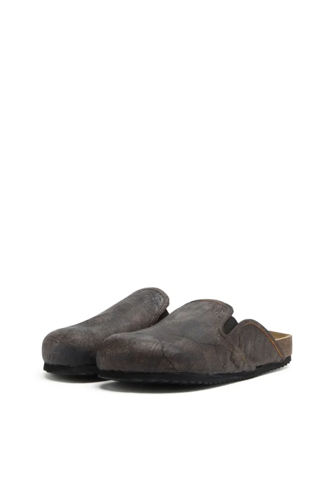d-woodstock slip-on D-Woodstock-Clogs in crackle-effect suede