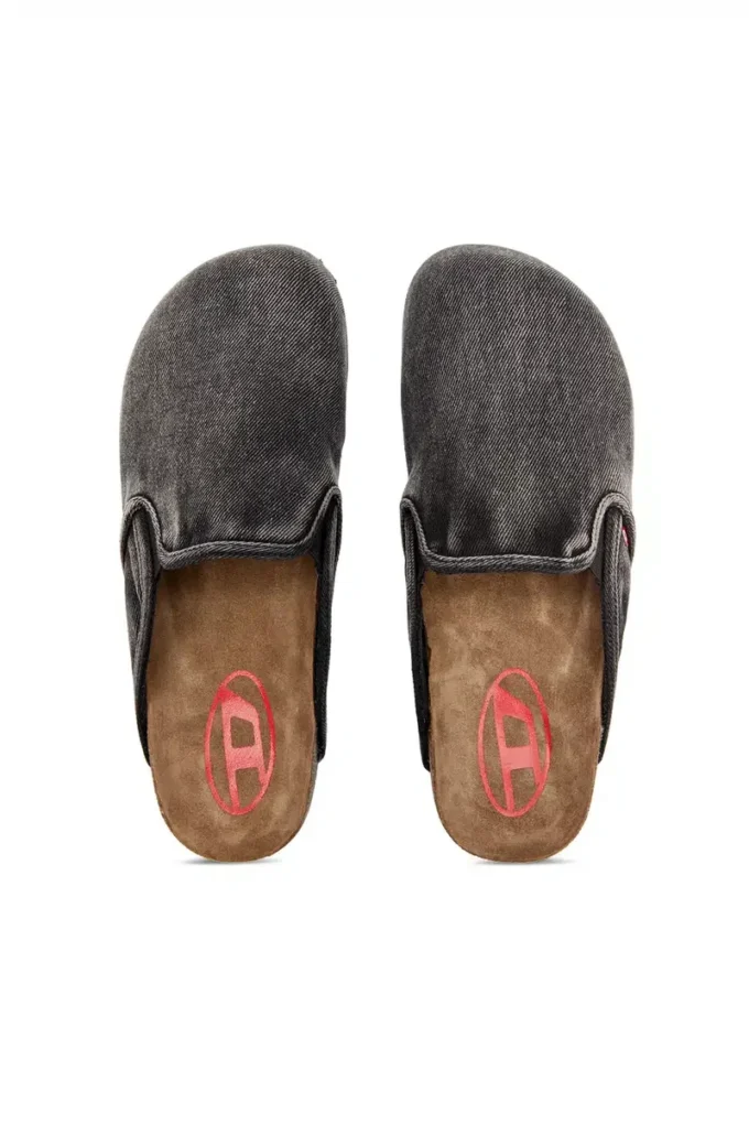 d-woodstock slip-on D-Woodstock-Denim mules