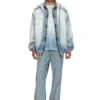 d-wynny jogg Hooded jacket in printed bleach-effect JoggJeans