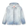 d-wynny jogg Hooded jacket in printed bleach-effect JoggJeans