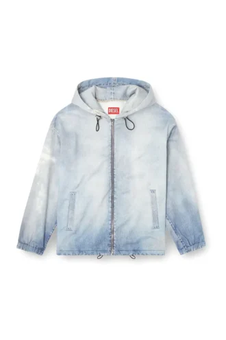 d-wynny jogg Hooded jacket in printed bleach-effect JoggJeans