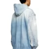 d-wynny jogg Hooded jacket in printed bleach-effect JoggJeans