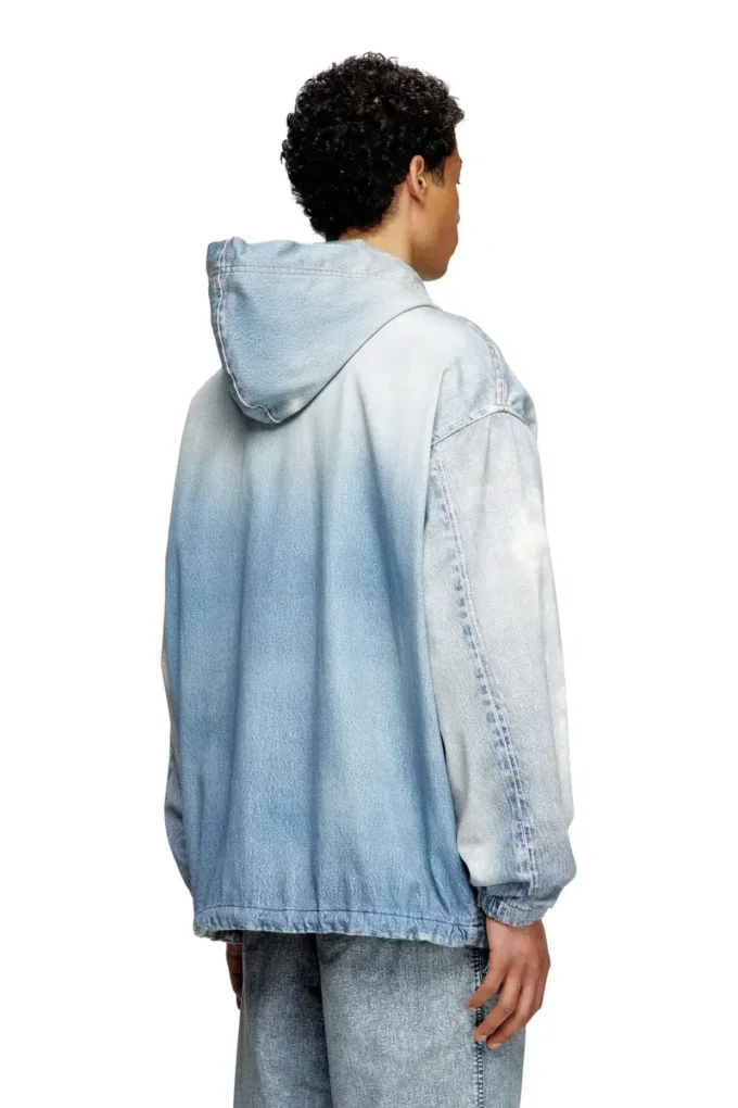 d-wynny jogg Hooded jacket in printed bleach-effect JoggJeans